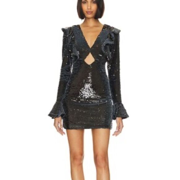 PatBO Cut Out Sequin Mini Dress - Picture 11 of 13